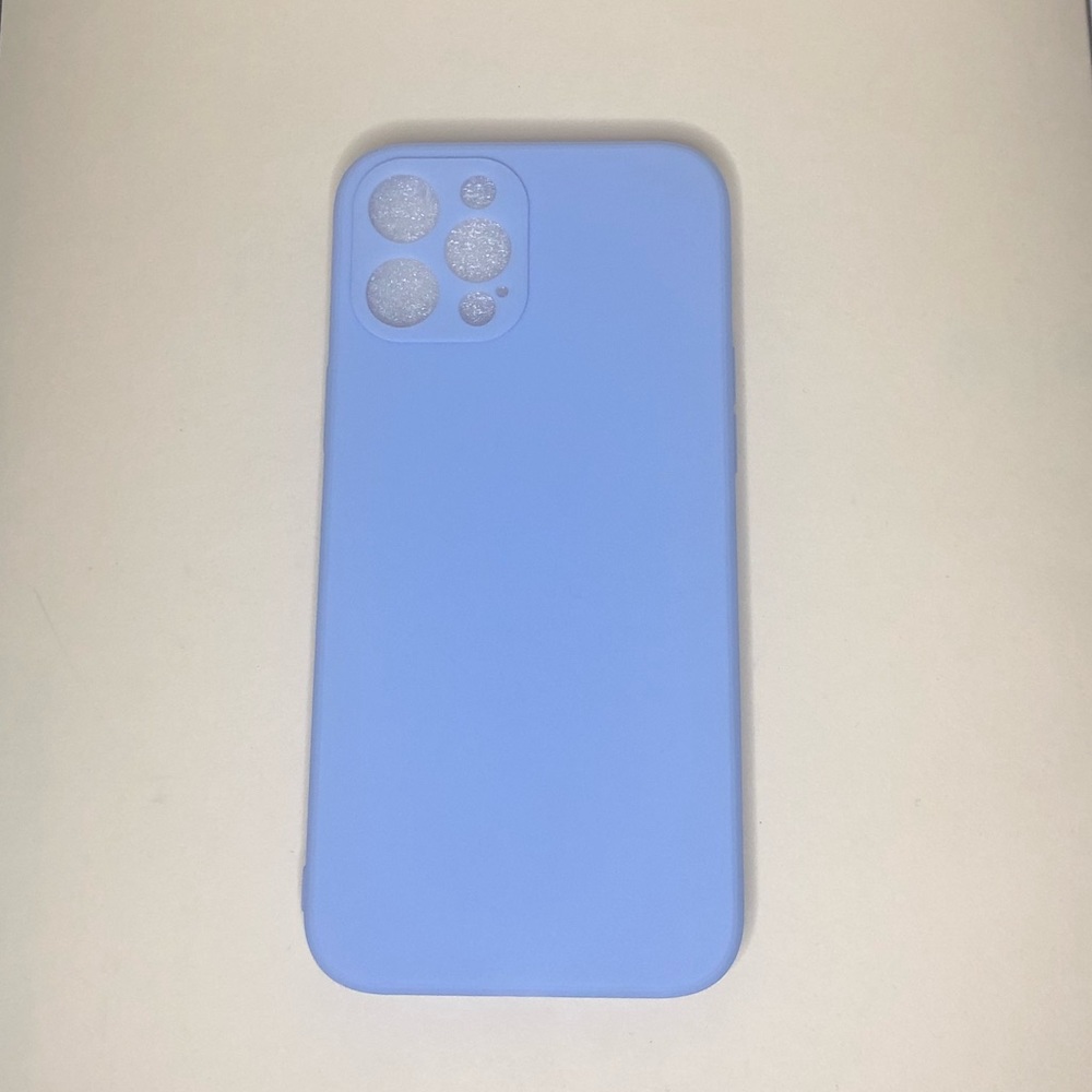 Purple silicone iPhone 12 Pro Max phone case
